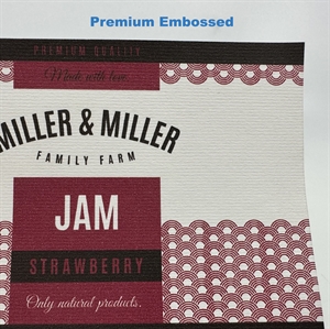 Premium präglad etikett test rulle - 10 cm x 4 meter